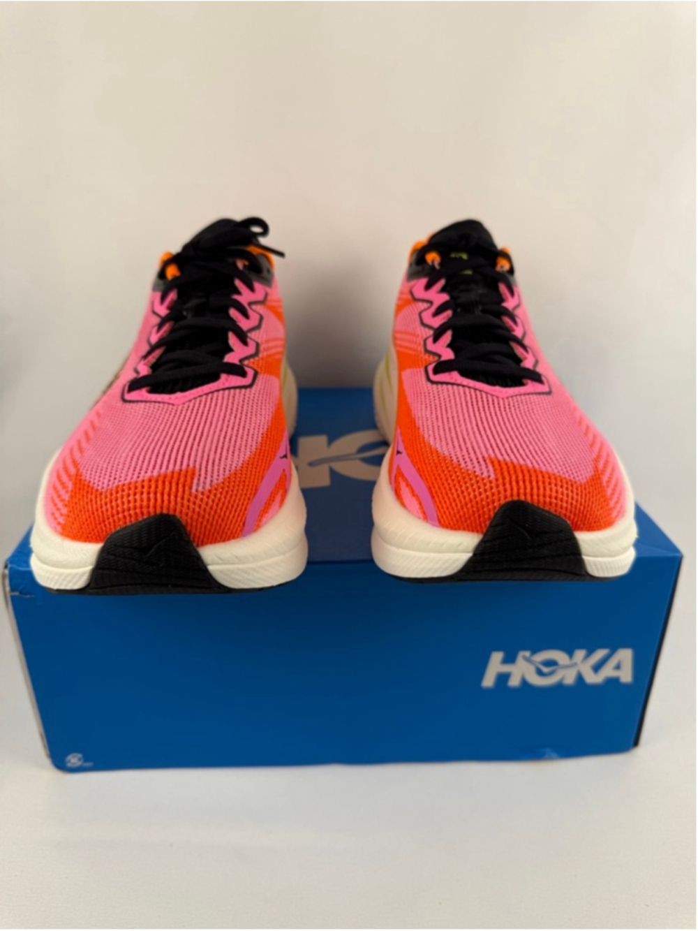 Women's Hoka Mach X 3 Athletic Shoes Pink Orange Size 9 - Picture 7 of 11